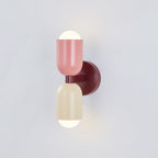 Kira Scandinavian Cylinder Wall Sconce Colored Metal Living Room