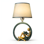 Banjo - Reading Girl Guitar Boy Table Lamp Nordic Decor