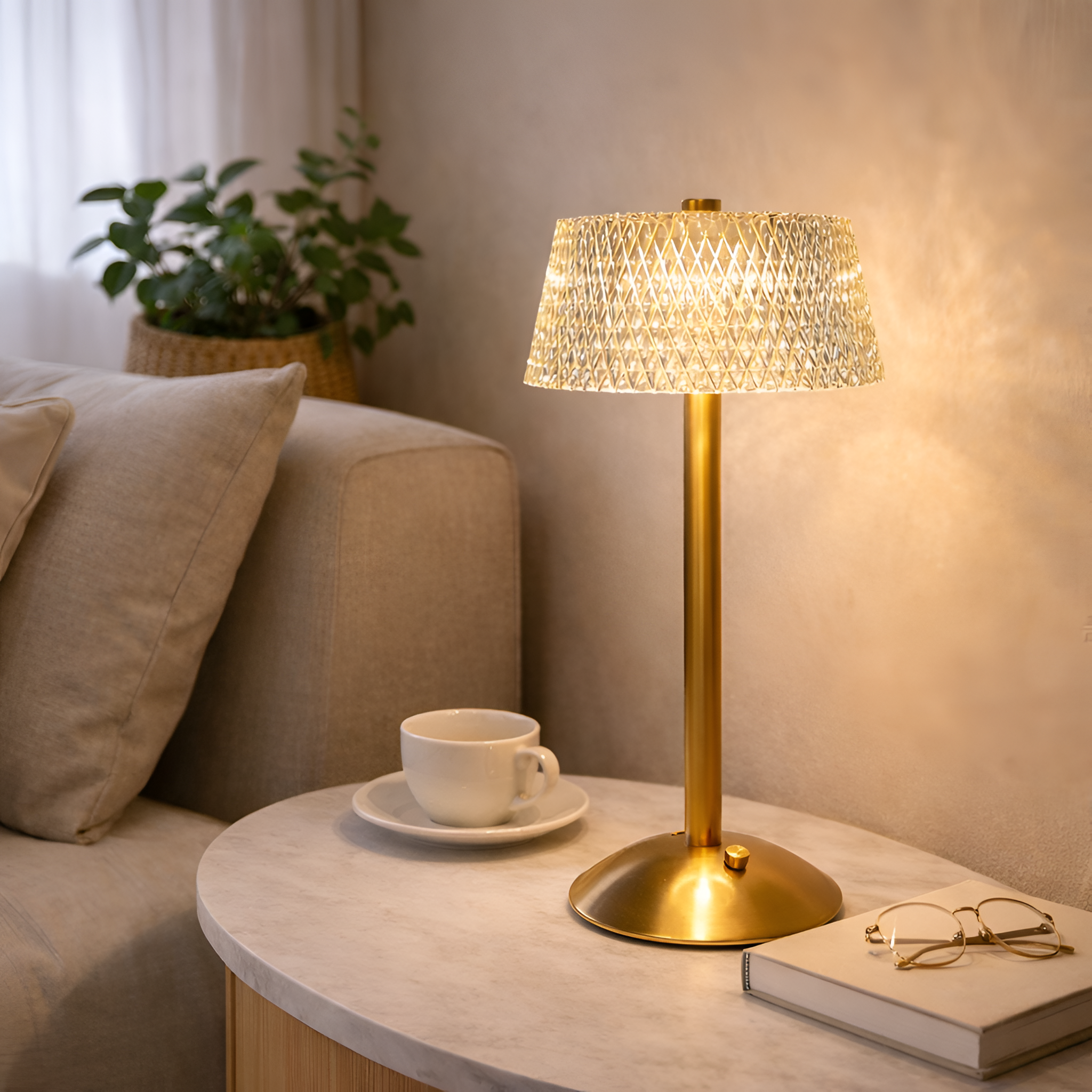 Kairo - Nordic Crystal Rechargeable Table Lamp LED