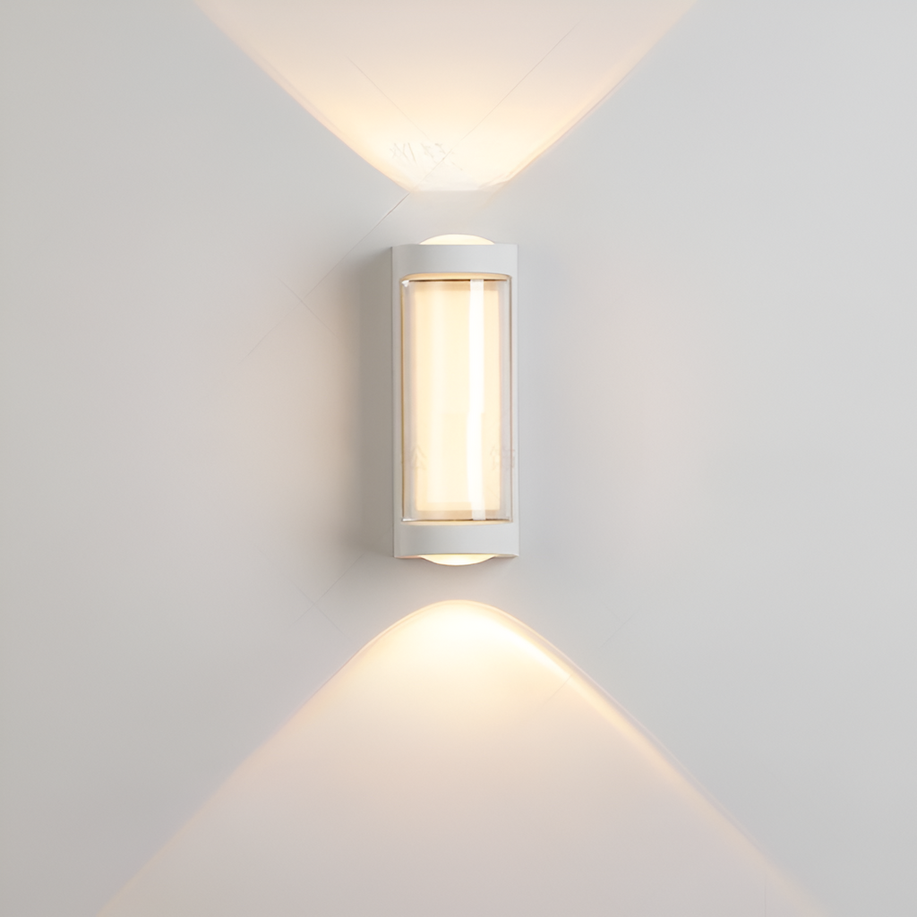 Nordic Minimalist Acrylic Rectangular Outdoor Wall Light LED Up-Down