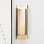 Modern Curved Brass LED Wall Sconce 1-Light
