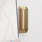 Modern Curved Brass LED Wall Sconce 1-Light