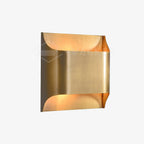 Modern Curved Brass LED Wall Sconce 1-Light
