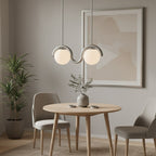 Uveta Linear Chandelier Red & Silver
