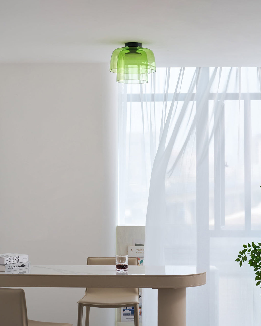 Levels Glass Ceiling Lamp