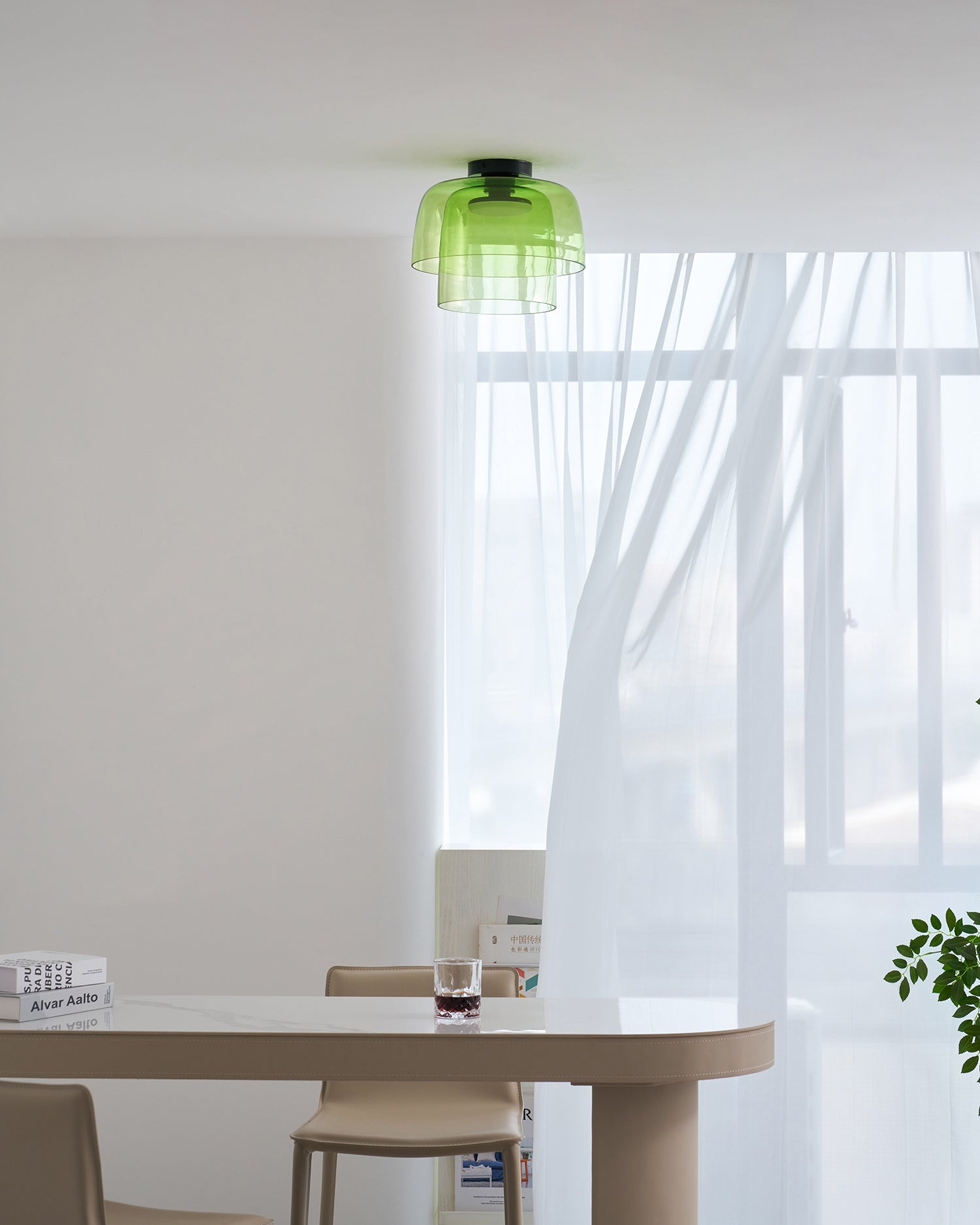 Levels Glass Ceiling Lamp
