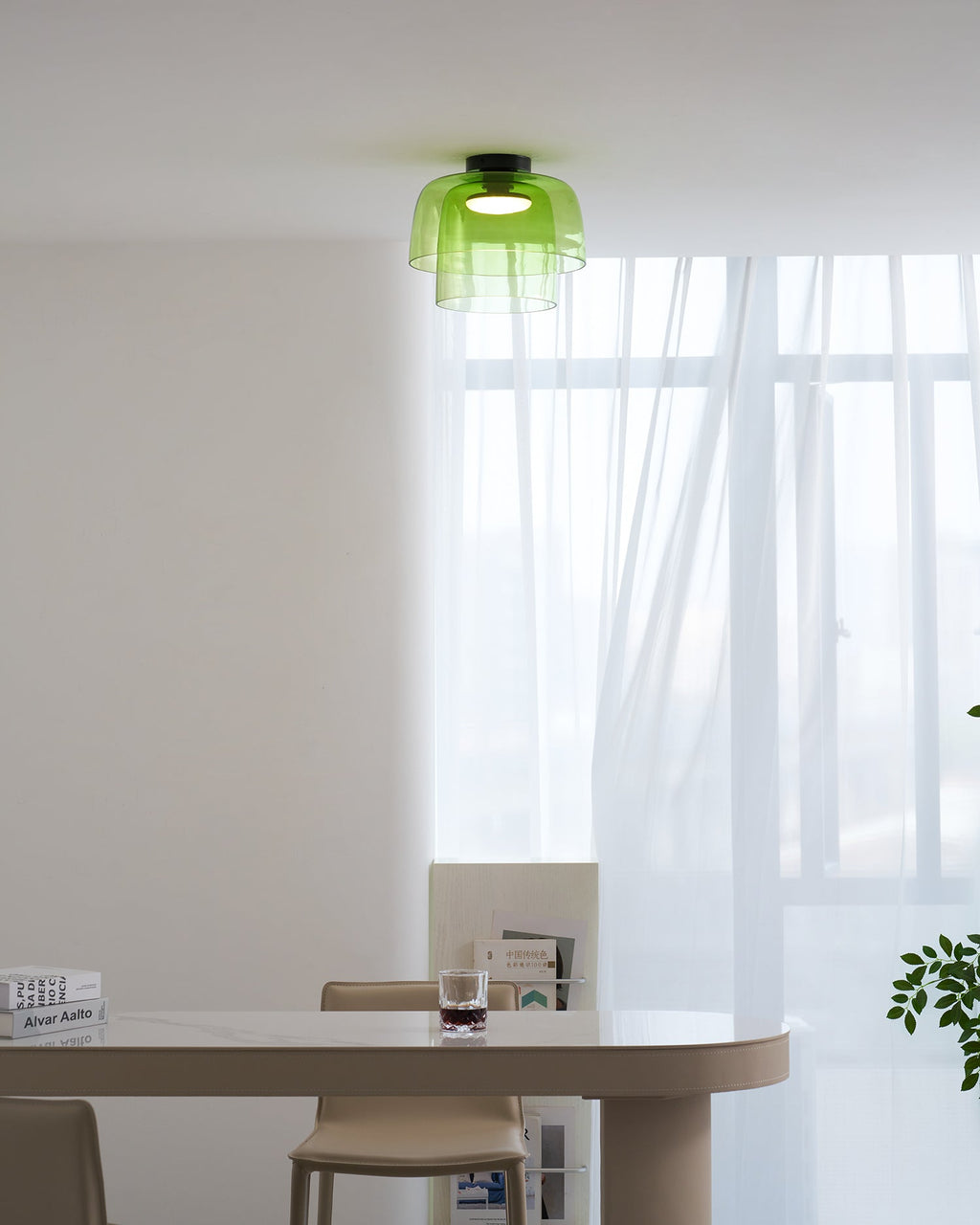Levels Glass Ceiling Lamp