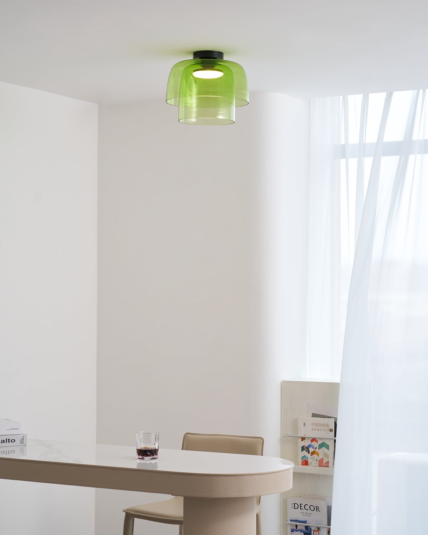 Levels Glass Ceiling Lamp