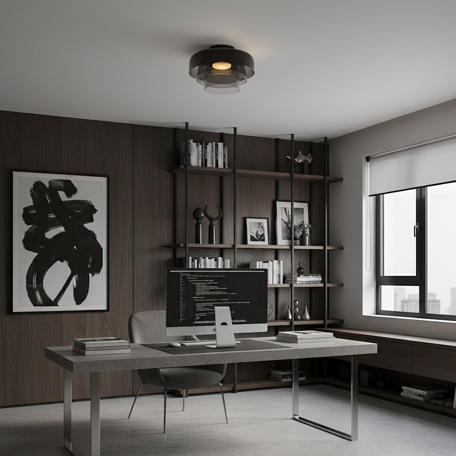 Levels Glass Ceiling Lamp