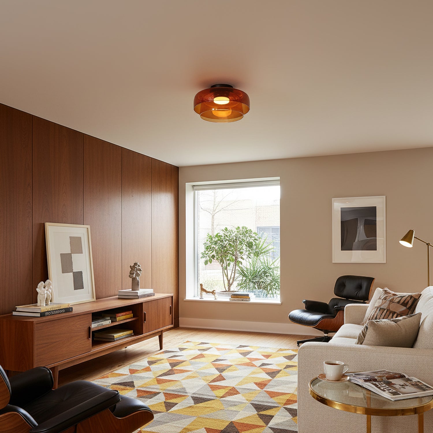 Levels Glass Ceiling Lamp