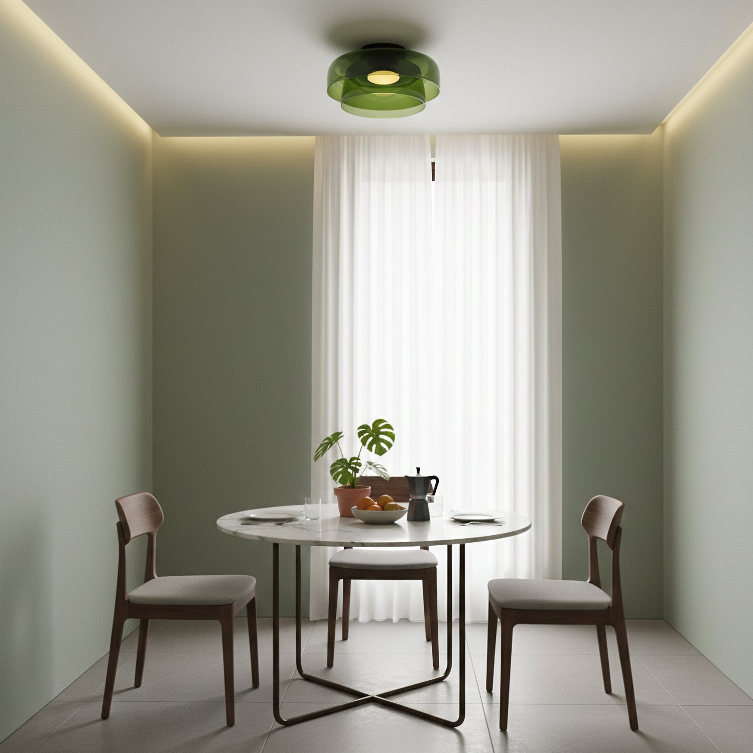 Levels Glass Ceiling Lamp