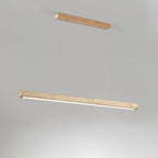 Imiror Minimalist Travertine Linear Pendant