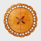 Modern Amber Glass Chandelier