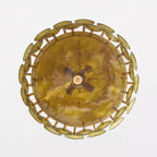 Modern Amber Glass Chandelier