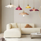 Dennehy Lotus Retro Glass Pendant Light