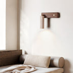 Ornoria Cylindrical Wall Sconce in Travertine