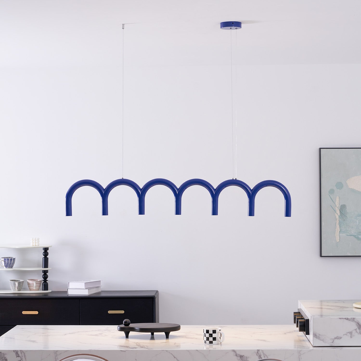 M Shaped Circle Chandelier