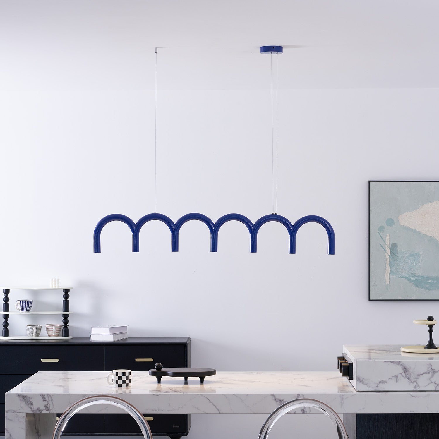 M Shaped Circle Chandelier