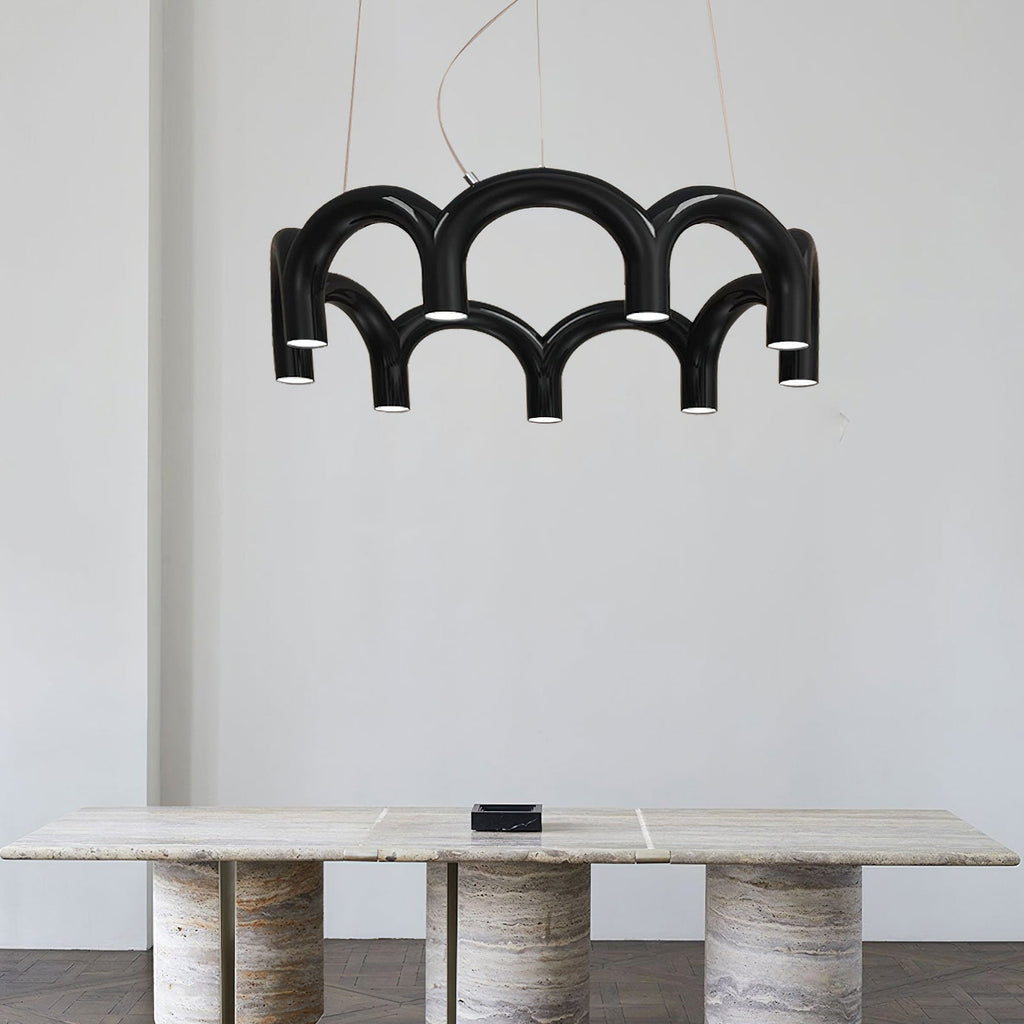 M Shaped Circle Chandelier