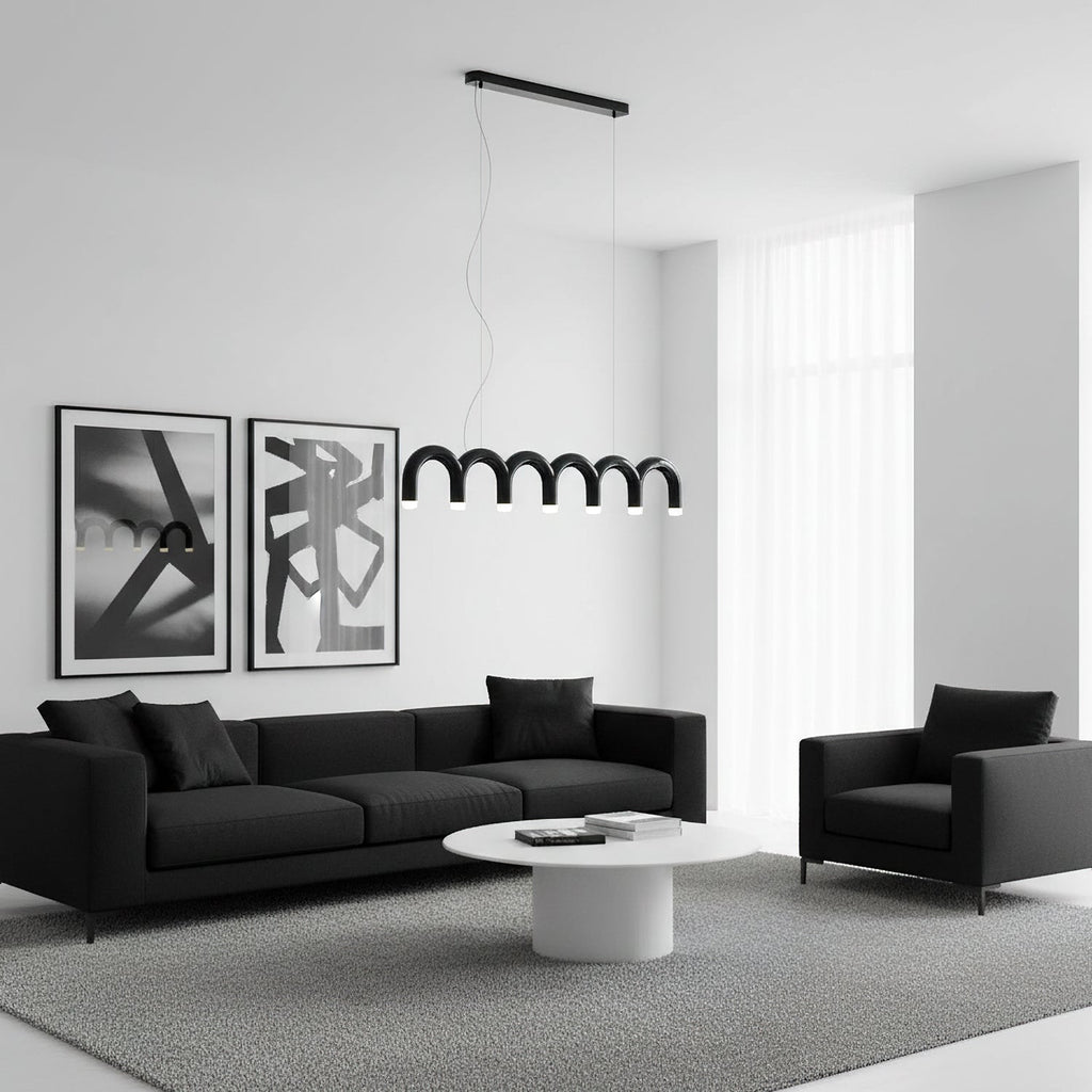 M Shaped Circle Chandelier