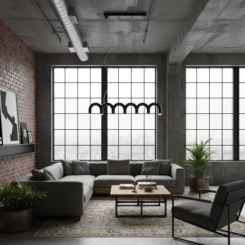 M Shaped Circle Chandelier