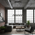 M Shaped Circle Chandelier