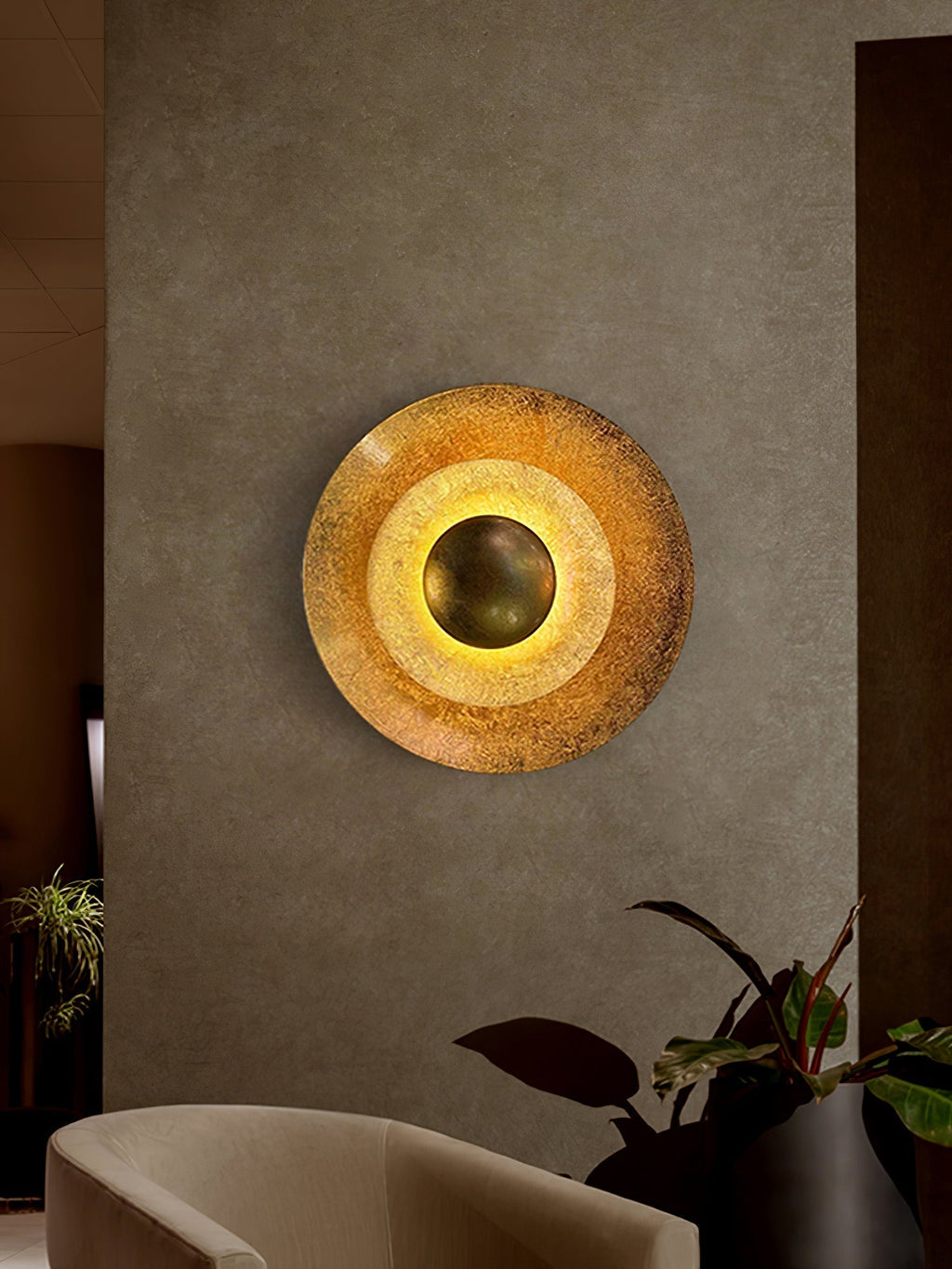 Solaris Vintage Leaf Wall Light
