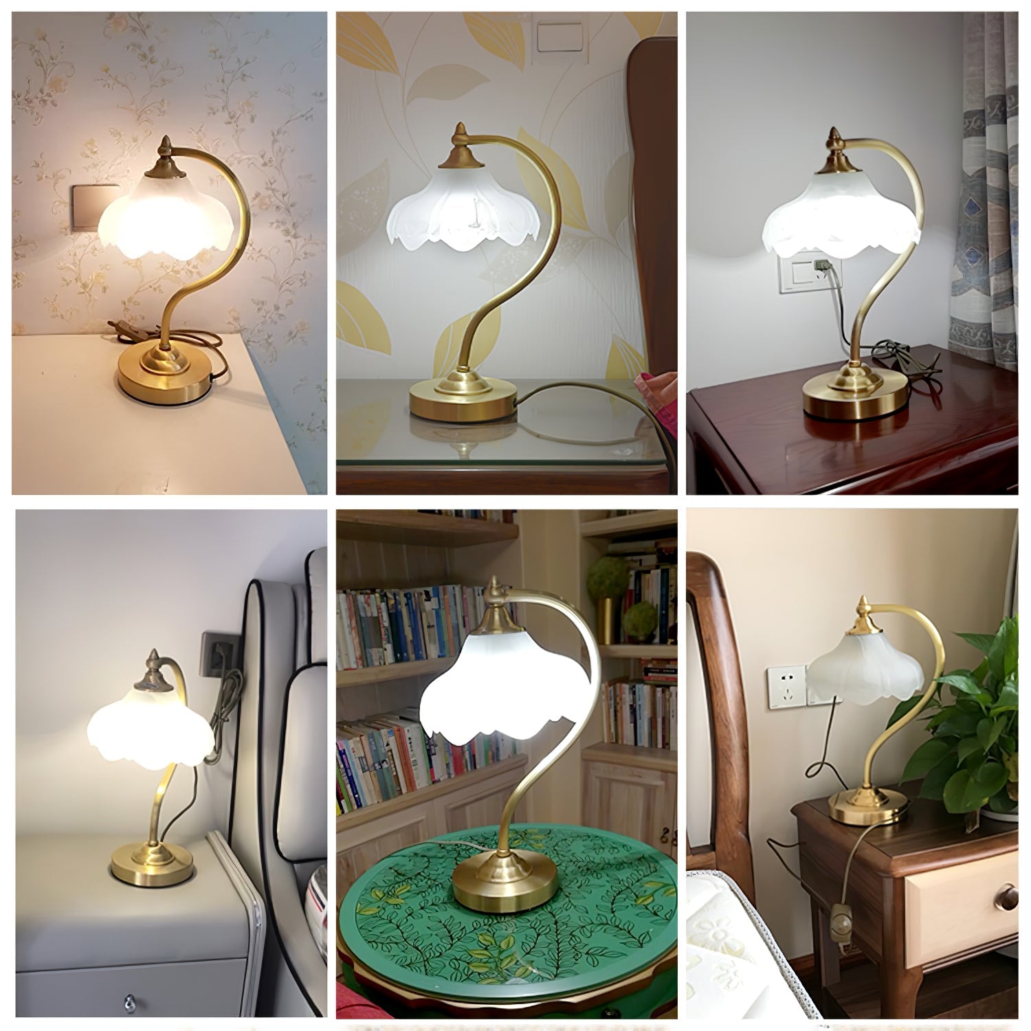 Magnolia Flower Table Lamp