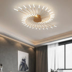 Wesley Ceiling Light Fireworks Artistic Design Black/Gold