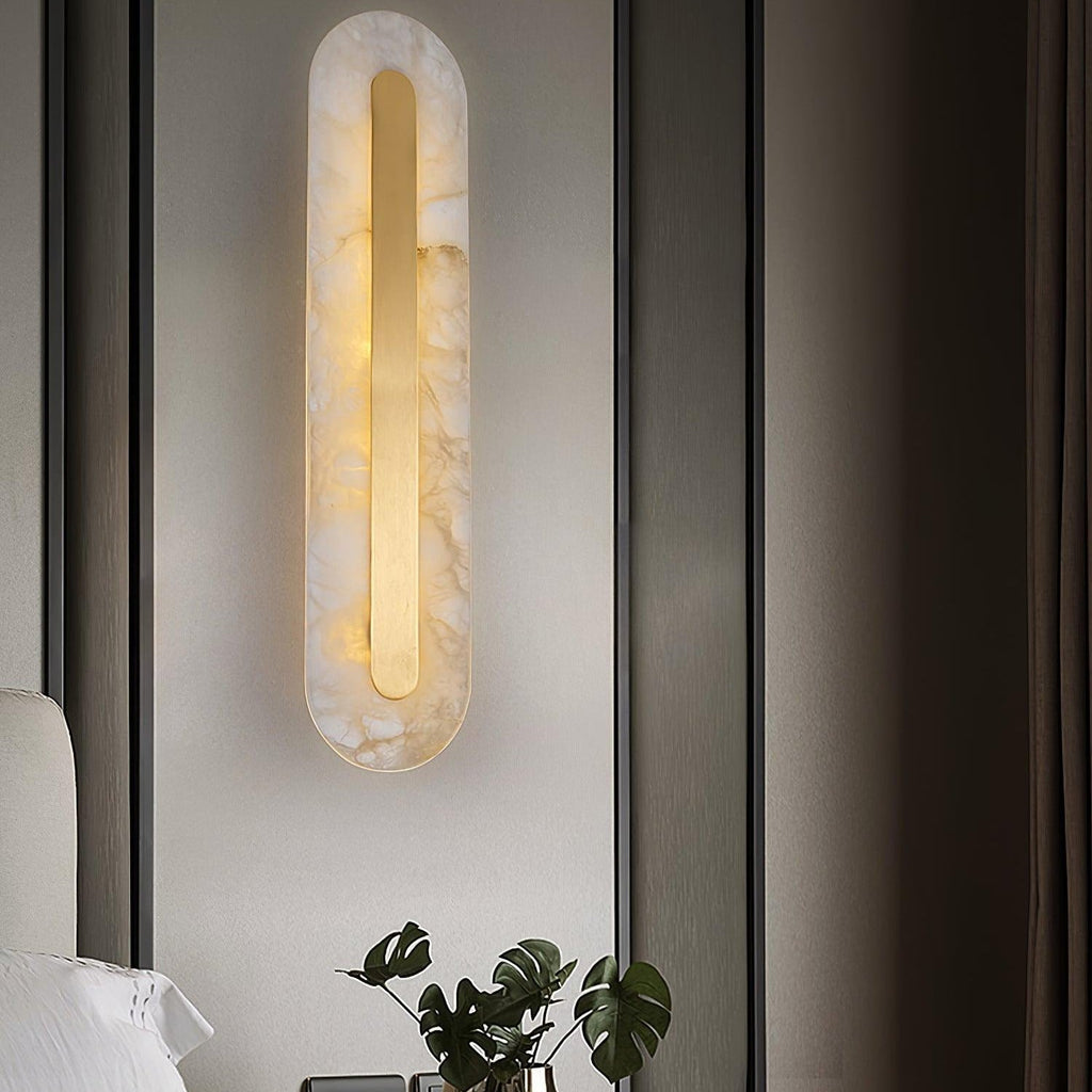 Hurn Alabaster Rounded Wall Lamp
