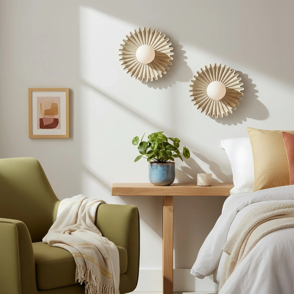 Marenys Modern Ceramic Flower Wall Light