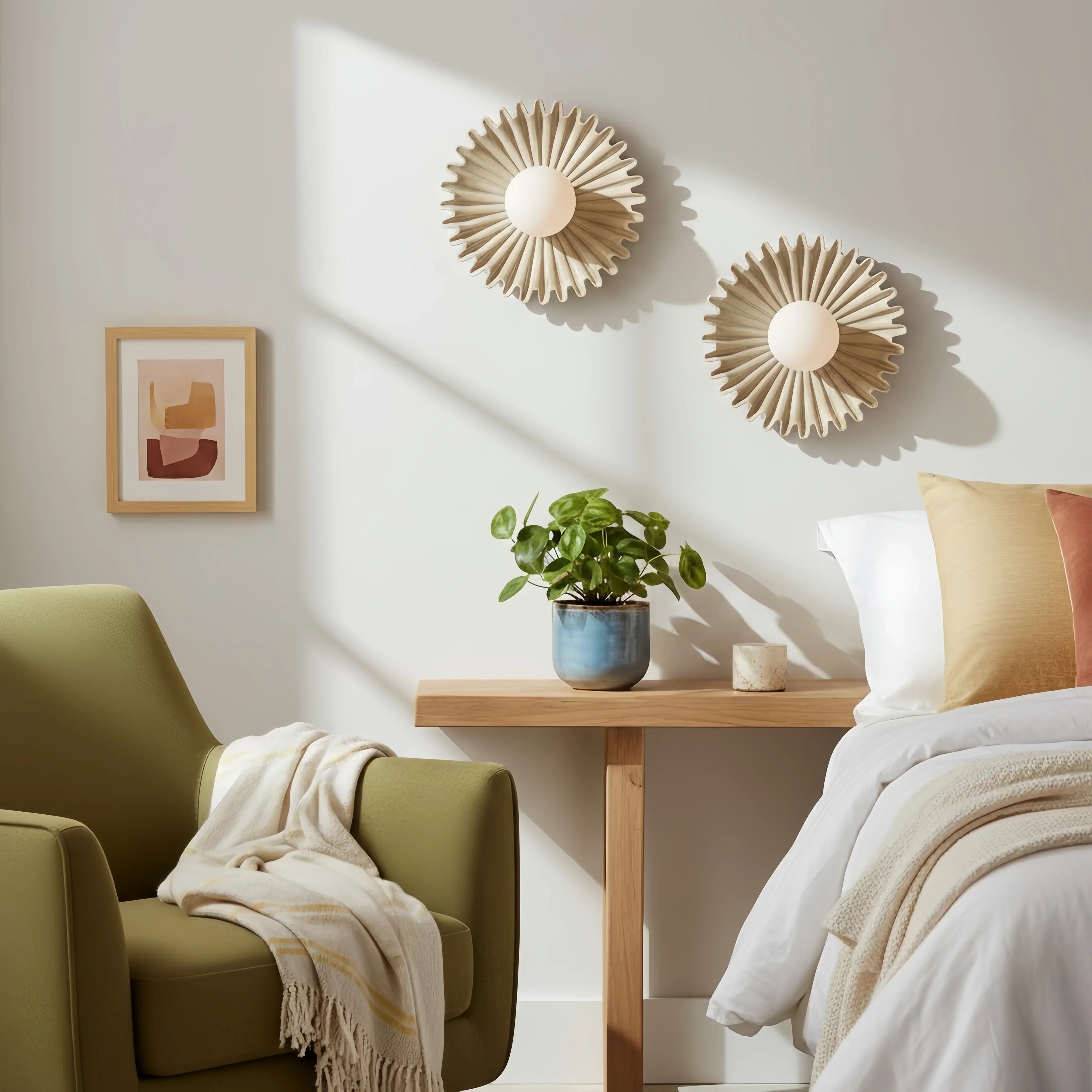 Marenys Modern Ceramic Flower Wall Light
