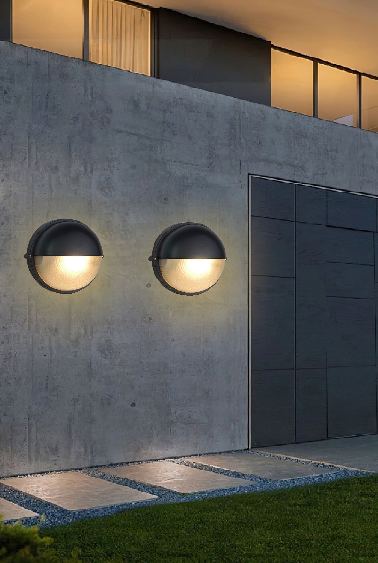 Olcarila Vintage Outdoor Glass Wall Sconce
