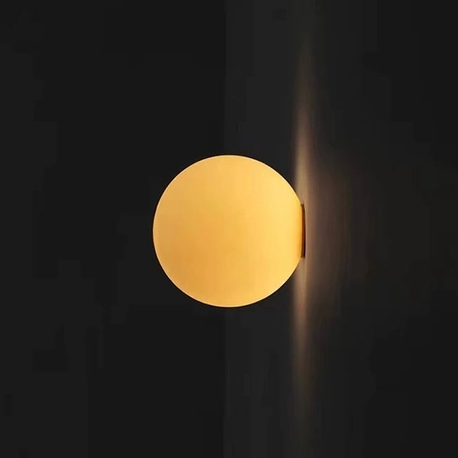 Modern LED Wall Lamp Sphere – Minimalist Wall Sconce for Bedroom, Living Room, and Hallway