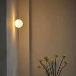 Modern LED Wall Lamp Sphere – Minimalist Wall Sconce for Bedroom, Living Room, and Hallway