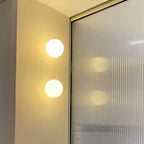Modern LED Wall Lamp Sphere – Minimalist Wall Sconce for Bedroom, Living Room, and Hallway