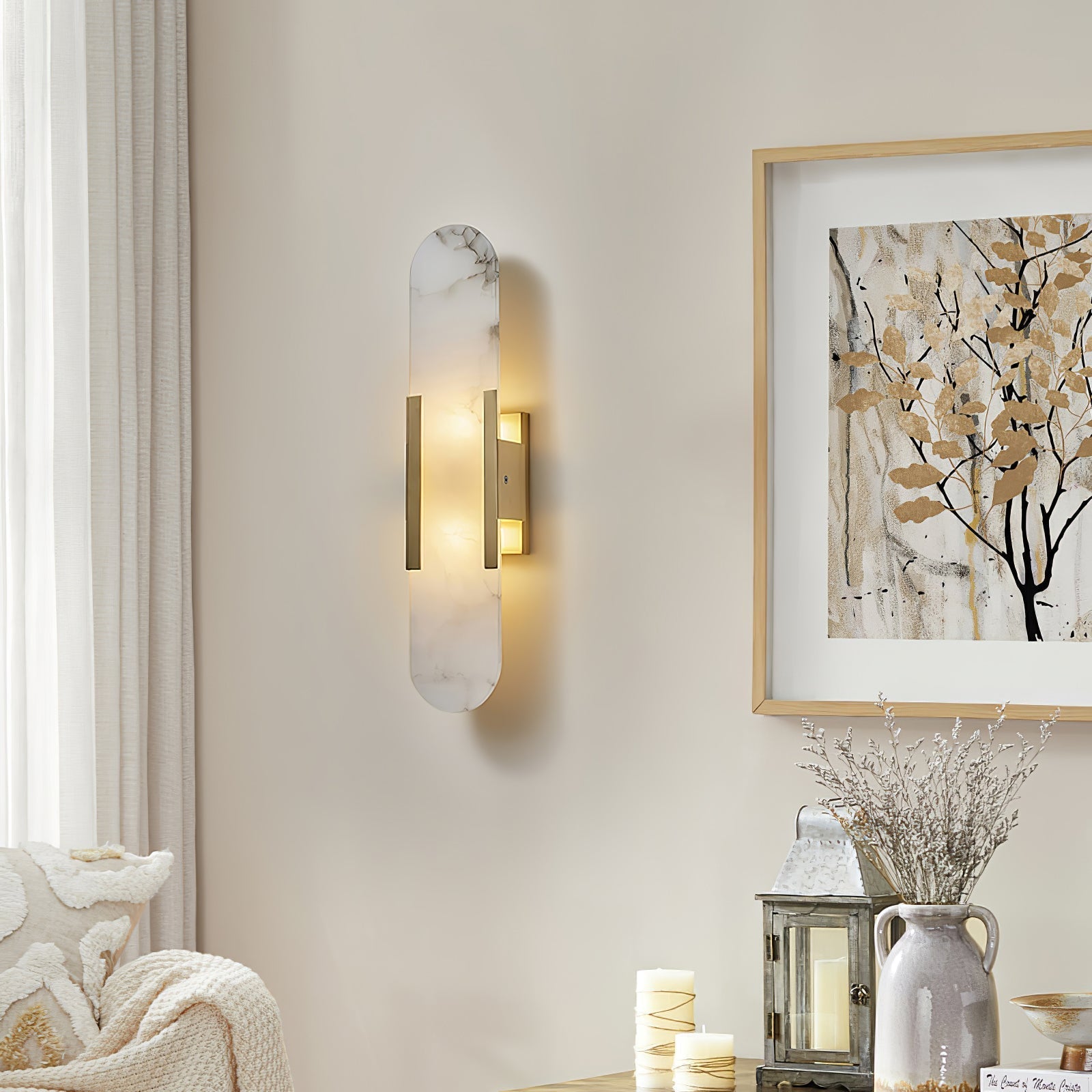 Veo Luxury Alabaster Wall Lamp