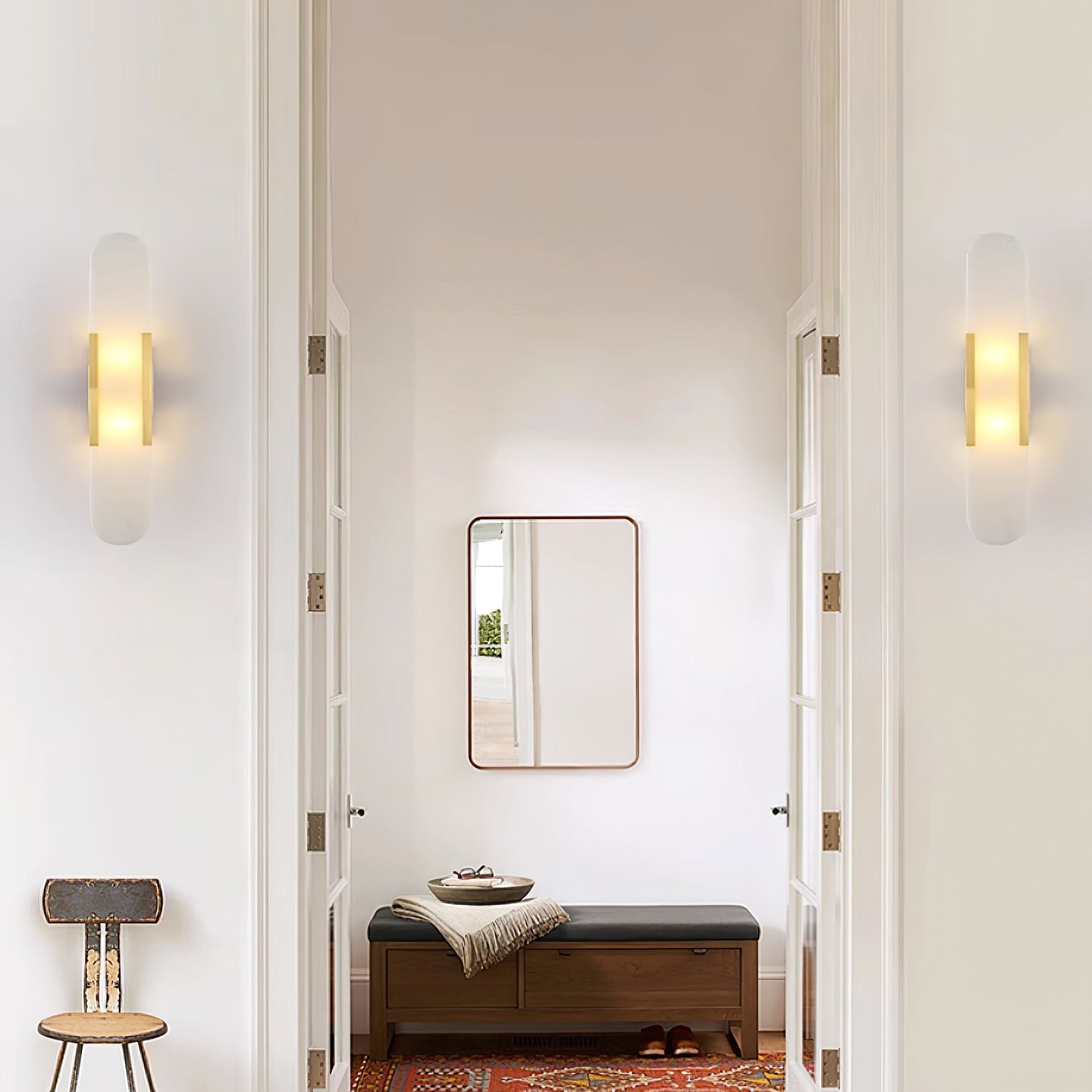 Veo Luxury Alabaster Wall Lamp
