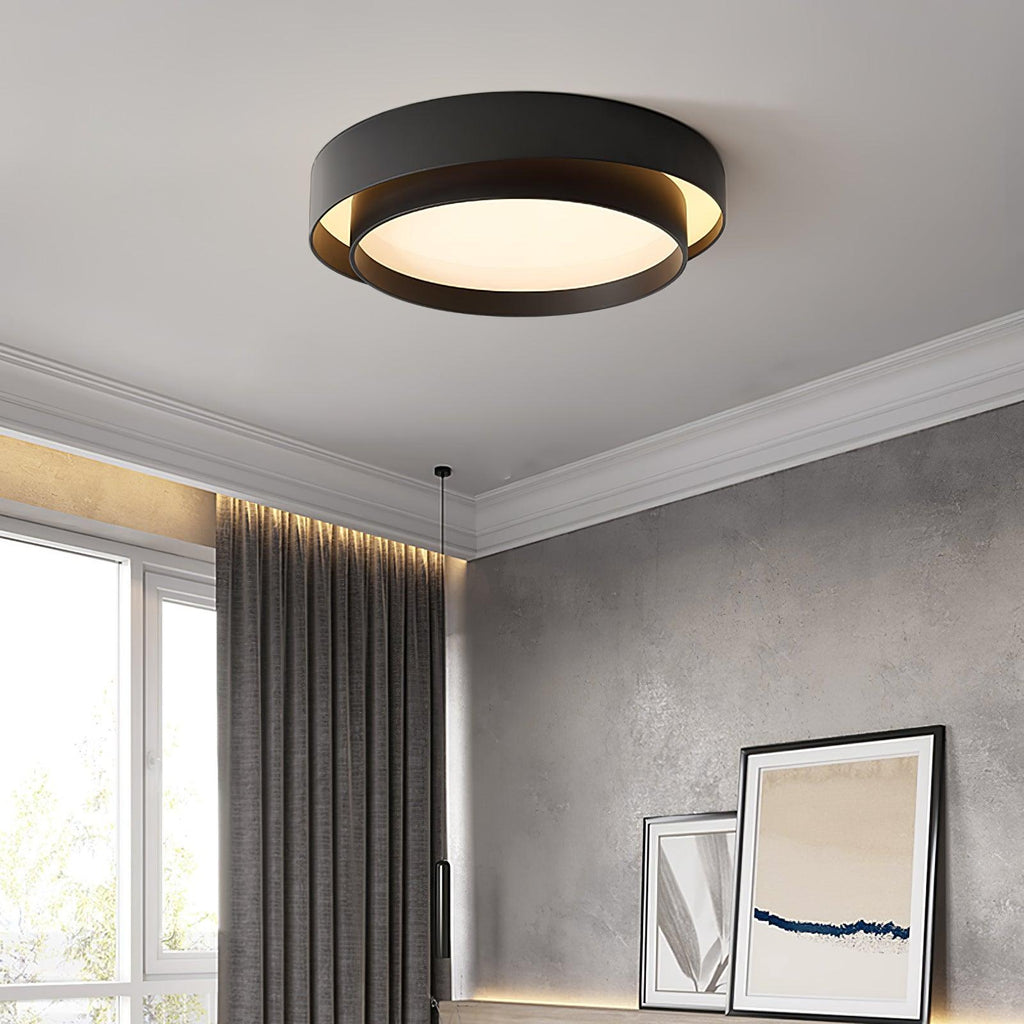 Double Layer Cylinder Modern Ceiling Lamp