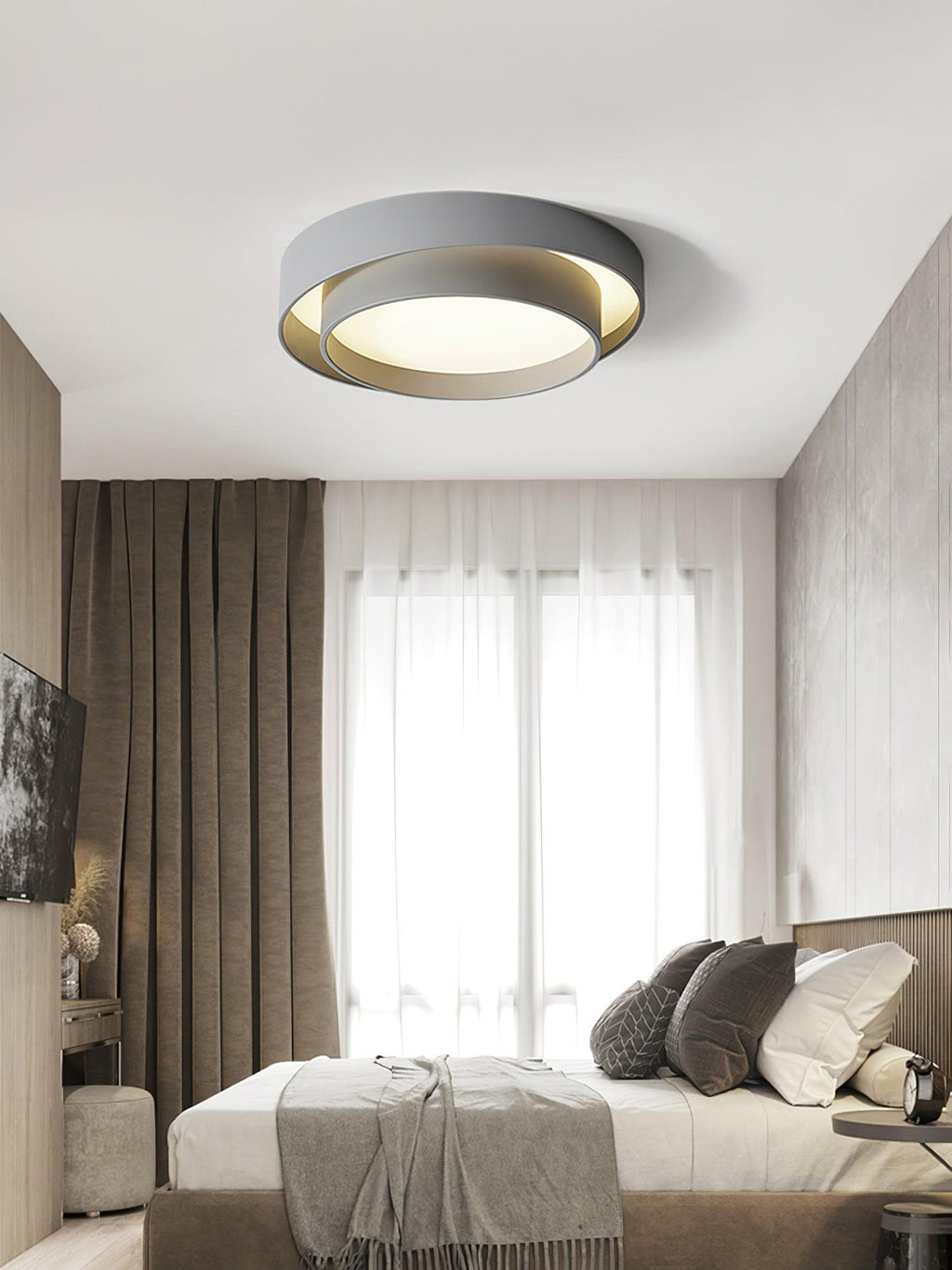 Double Layer Cylinder Modern Ceiling Lamp