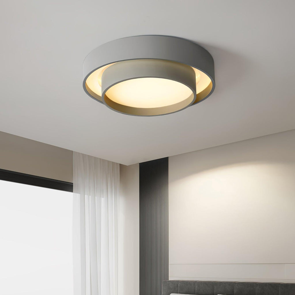 Arux Nordic Art Deco Round Surface Mount Ceiling Light