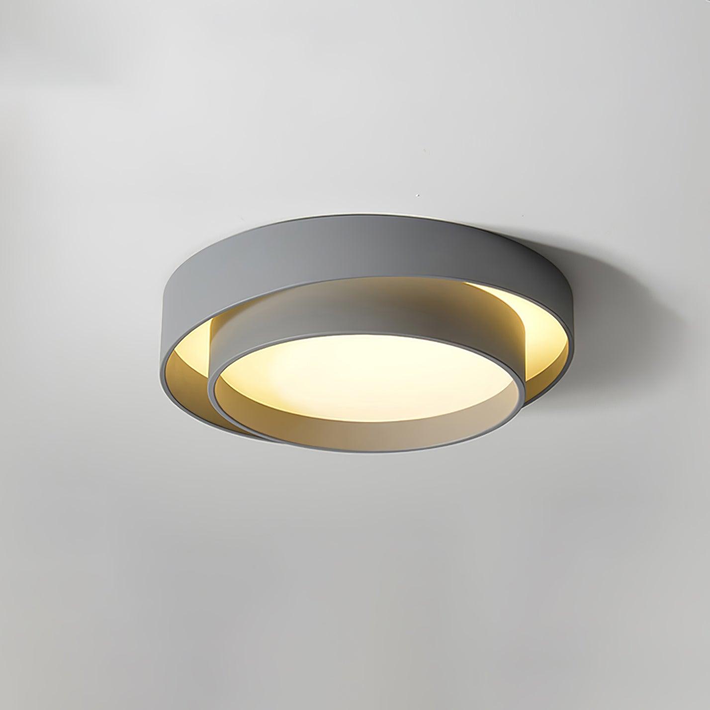 Double Layer Cylinder Modern Ceiling Lamp