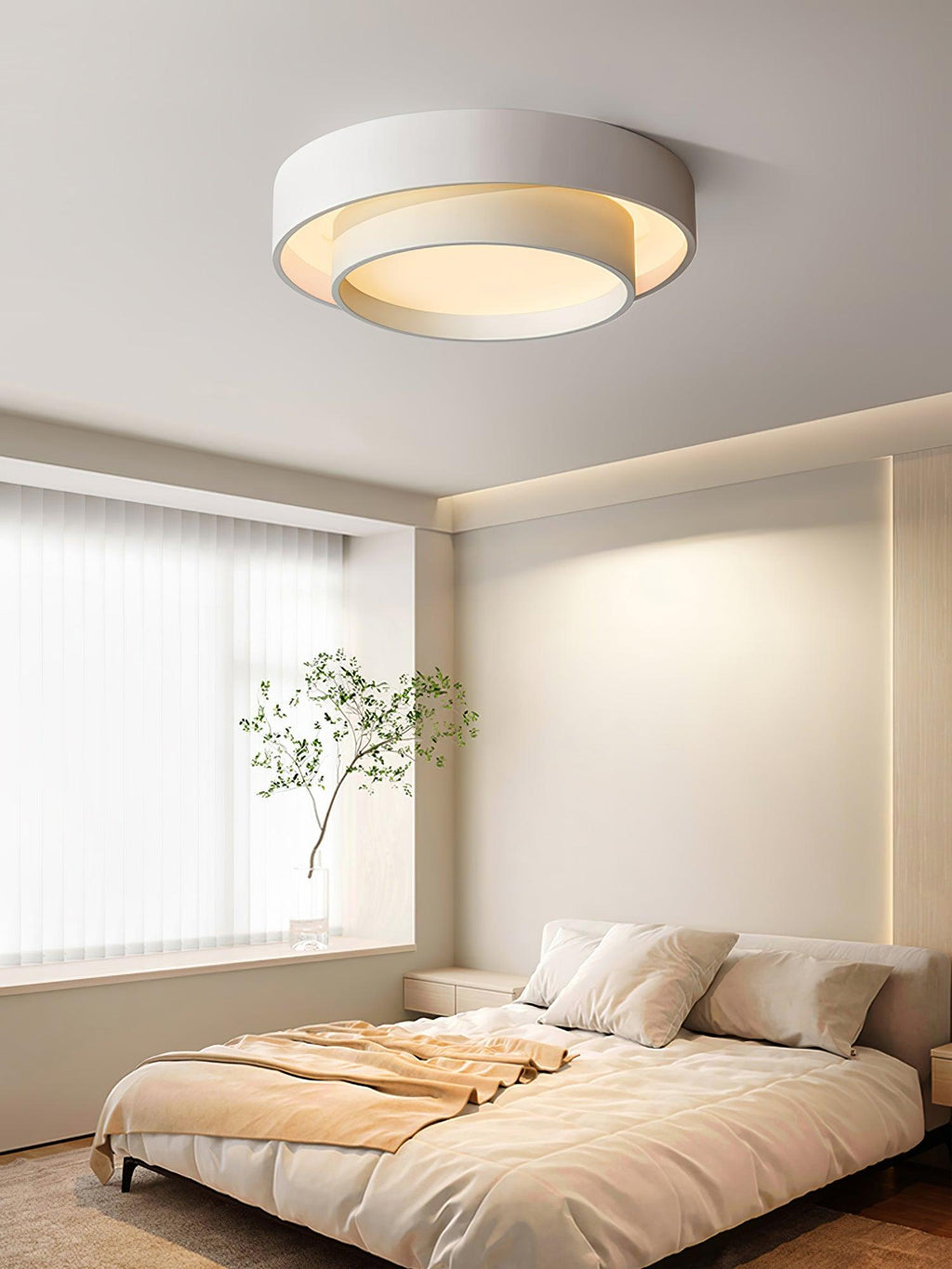Double Layer Cylinder Modern Ceiling Lamp