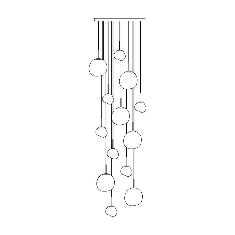 Valentina Pendant Light Irregular Sculptural