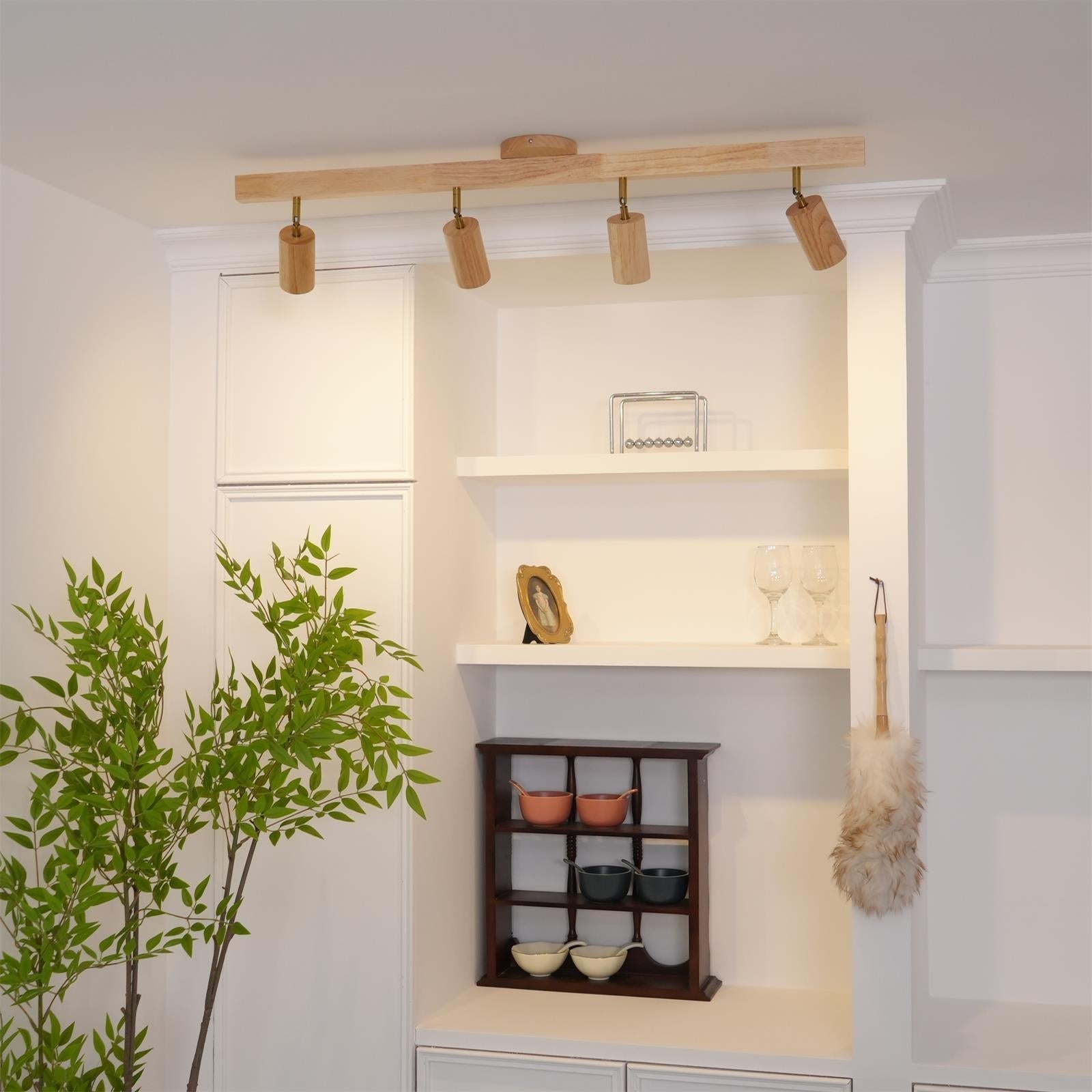 Veril Track Lighting Spotlight Wood
