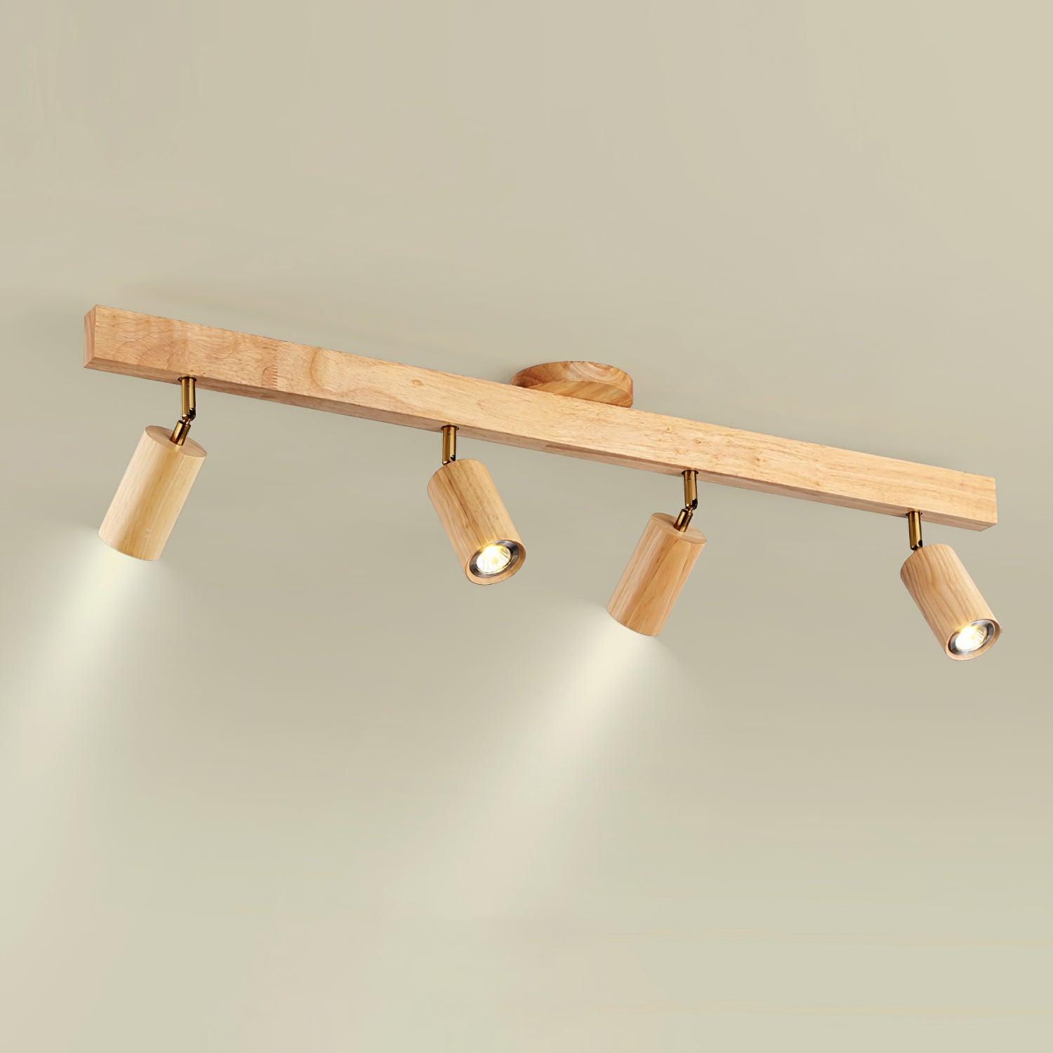 Veril Track Lighting Spotlight Wood