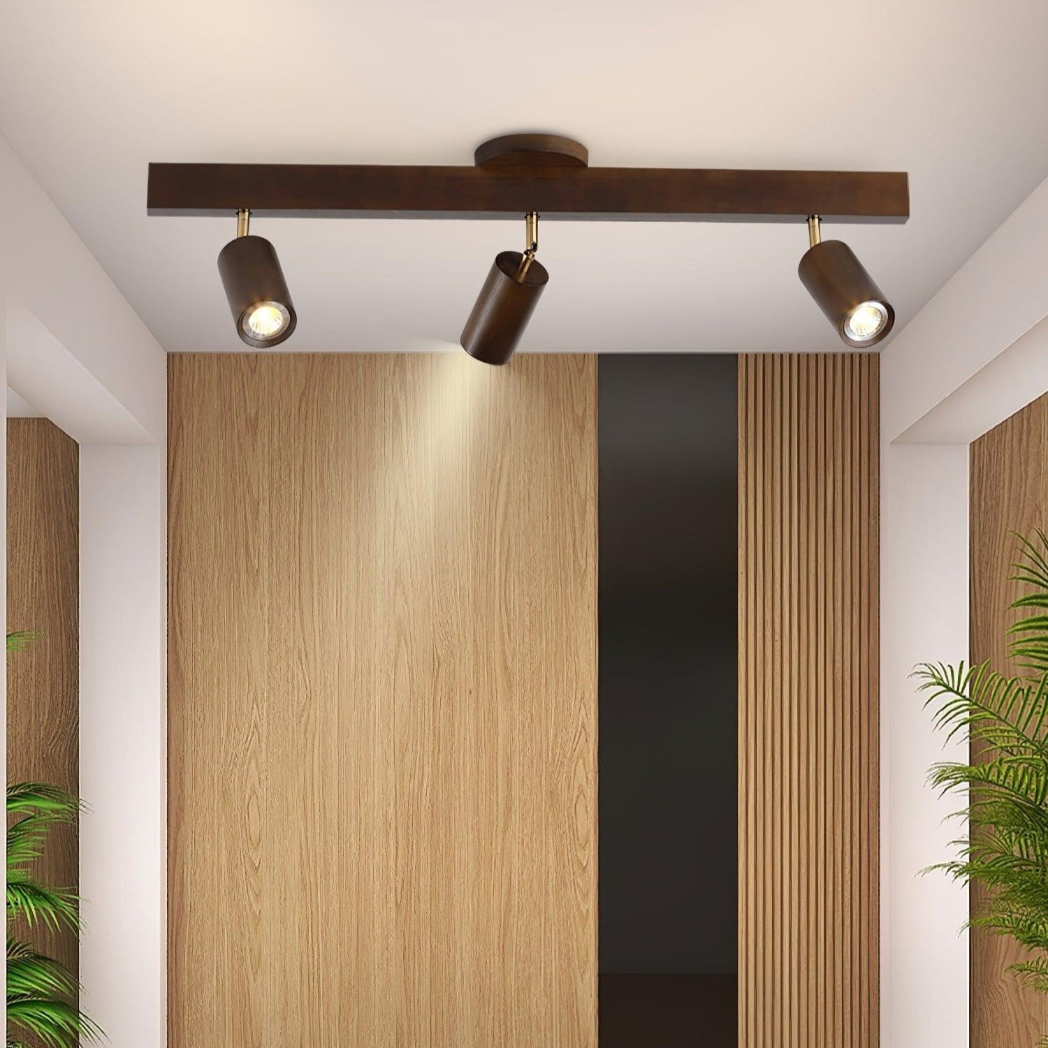 Veril Track Lighting Spotlight Wood
