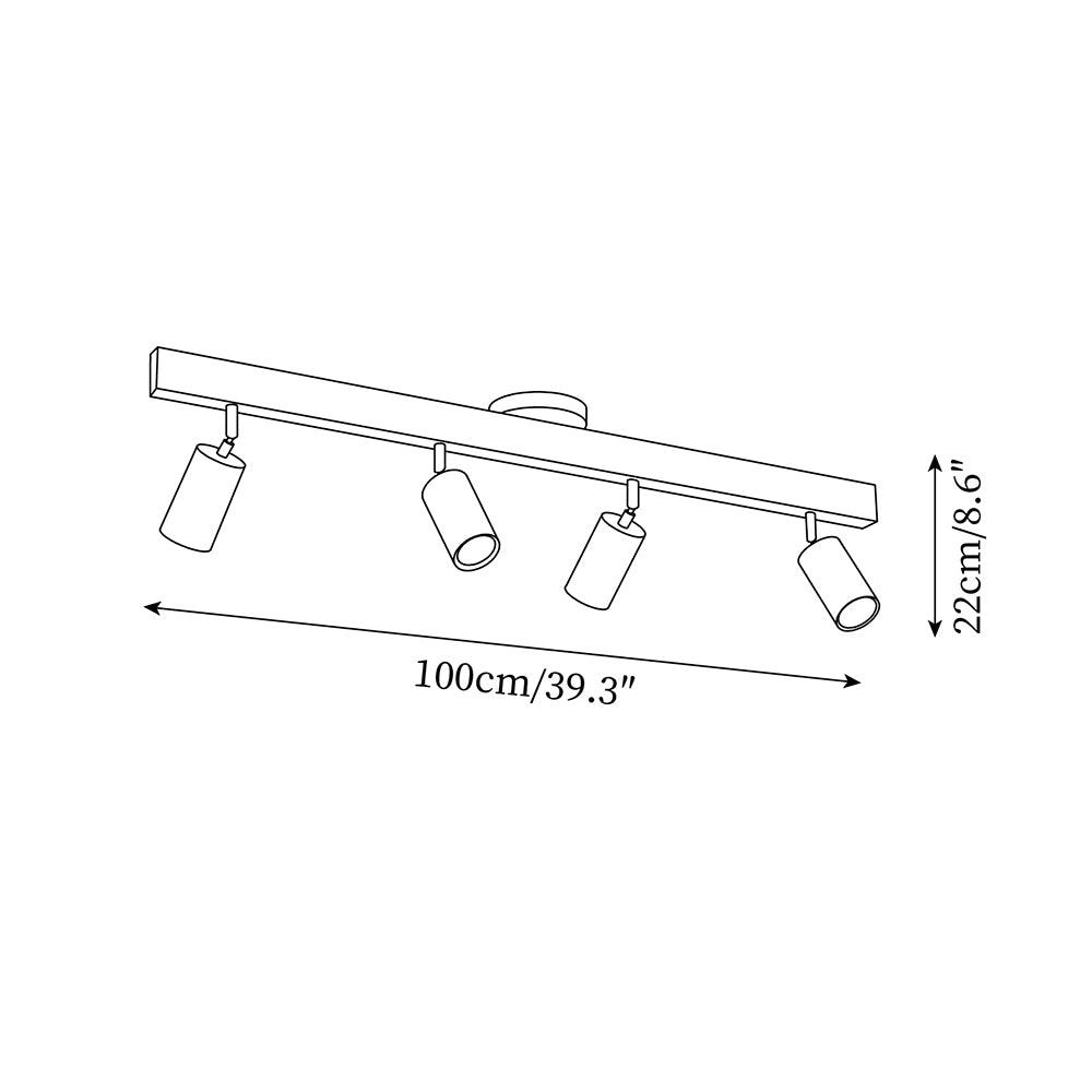 Veril Ceiling Spot Light Wood