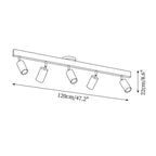 Veril Track Lighting Spotlight Wood
