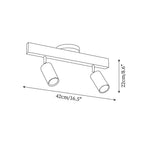 Veril Track Lighting Spotlight Wood